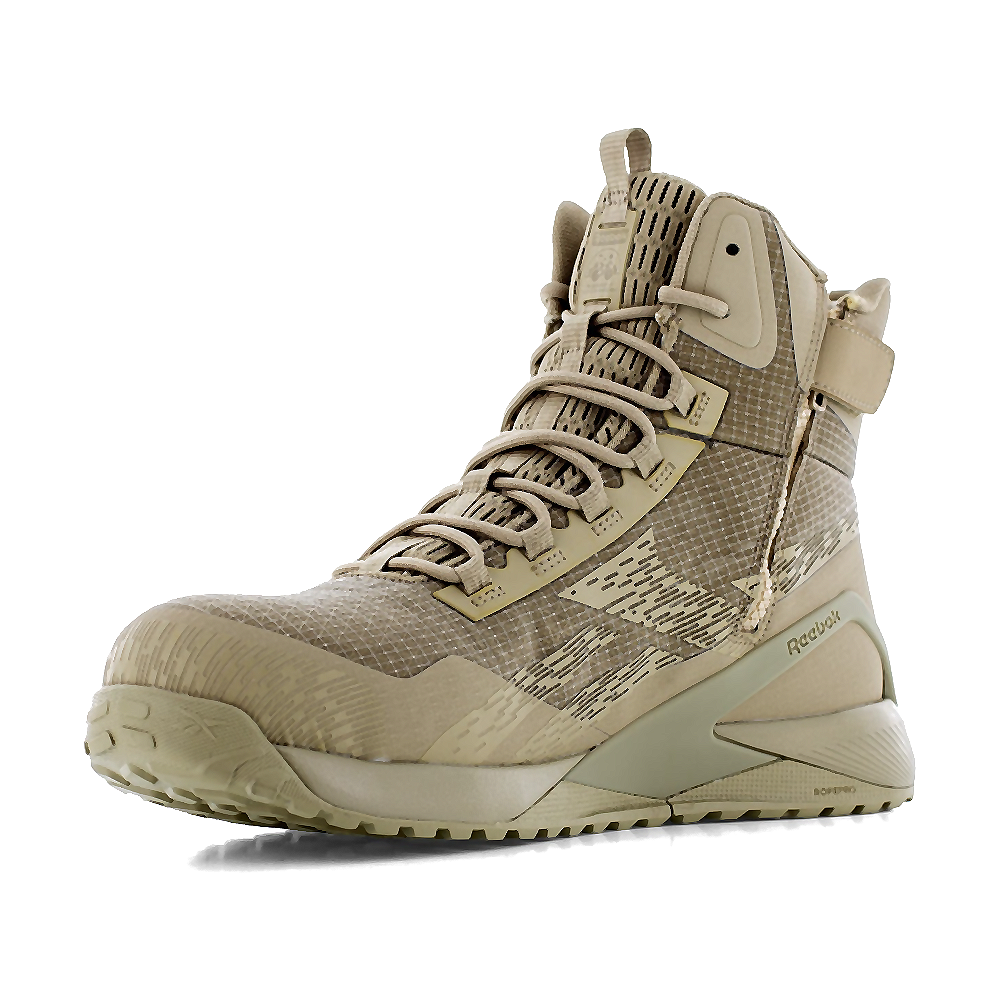 Reebok Work RB9487 Men's Soft Toe Tactical Boot with Side Zipper | Fast on-and-off convenience