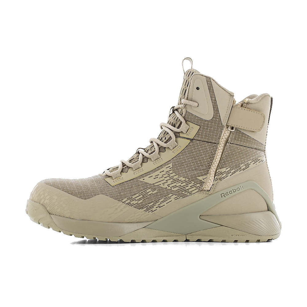 Reebok Work RB9487 Men's Soft Toe Tactical Boot with Side Zipper | Fast on-and-off convenience